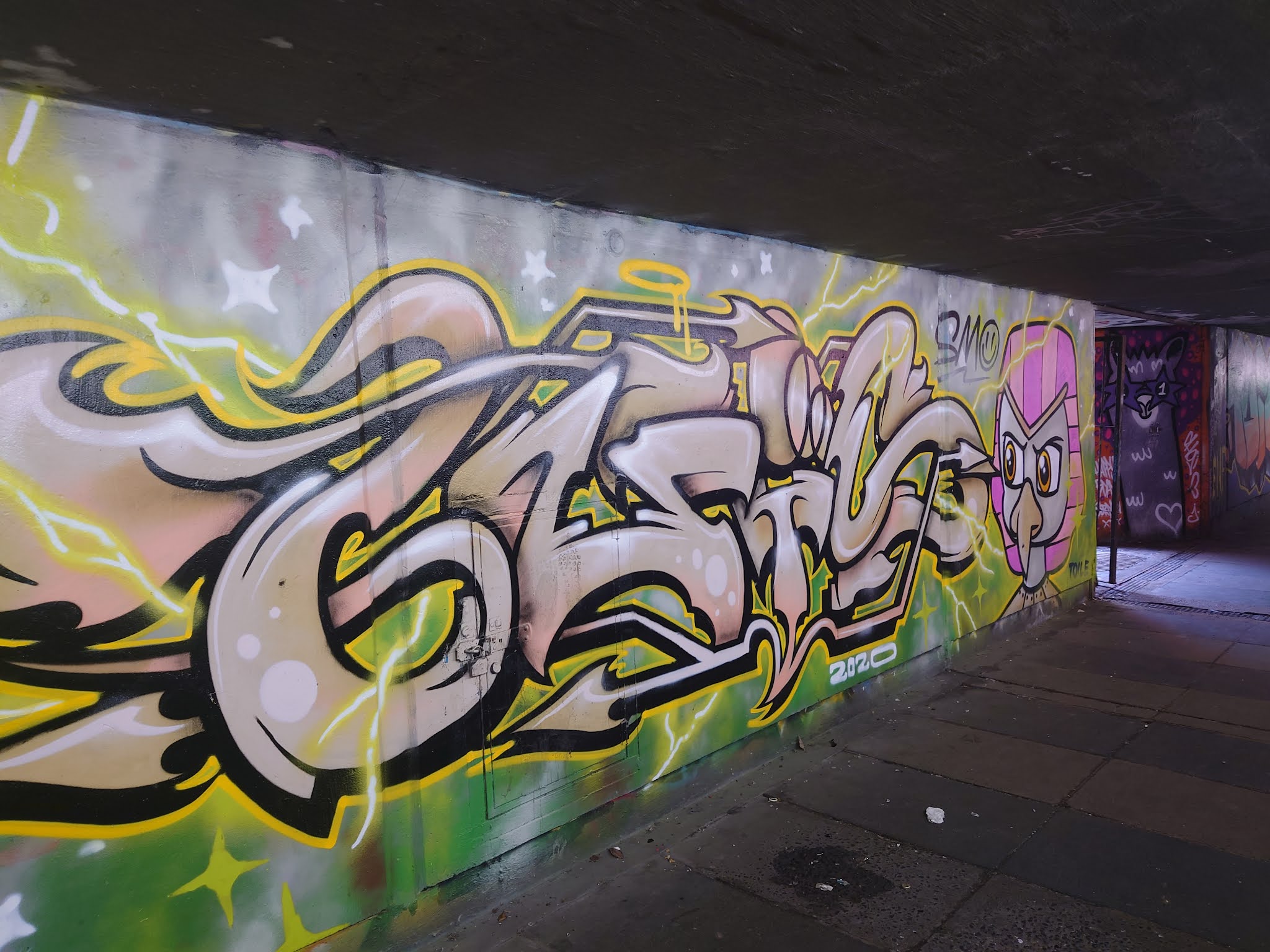 Techni Tou Dromou Art of the Road Graffiti Peel Street underpass Wolverhampton
