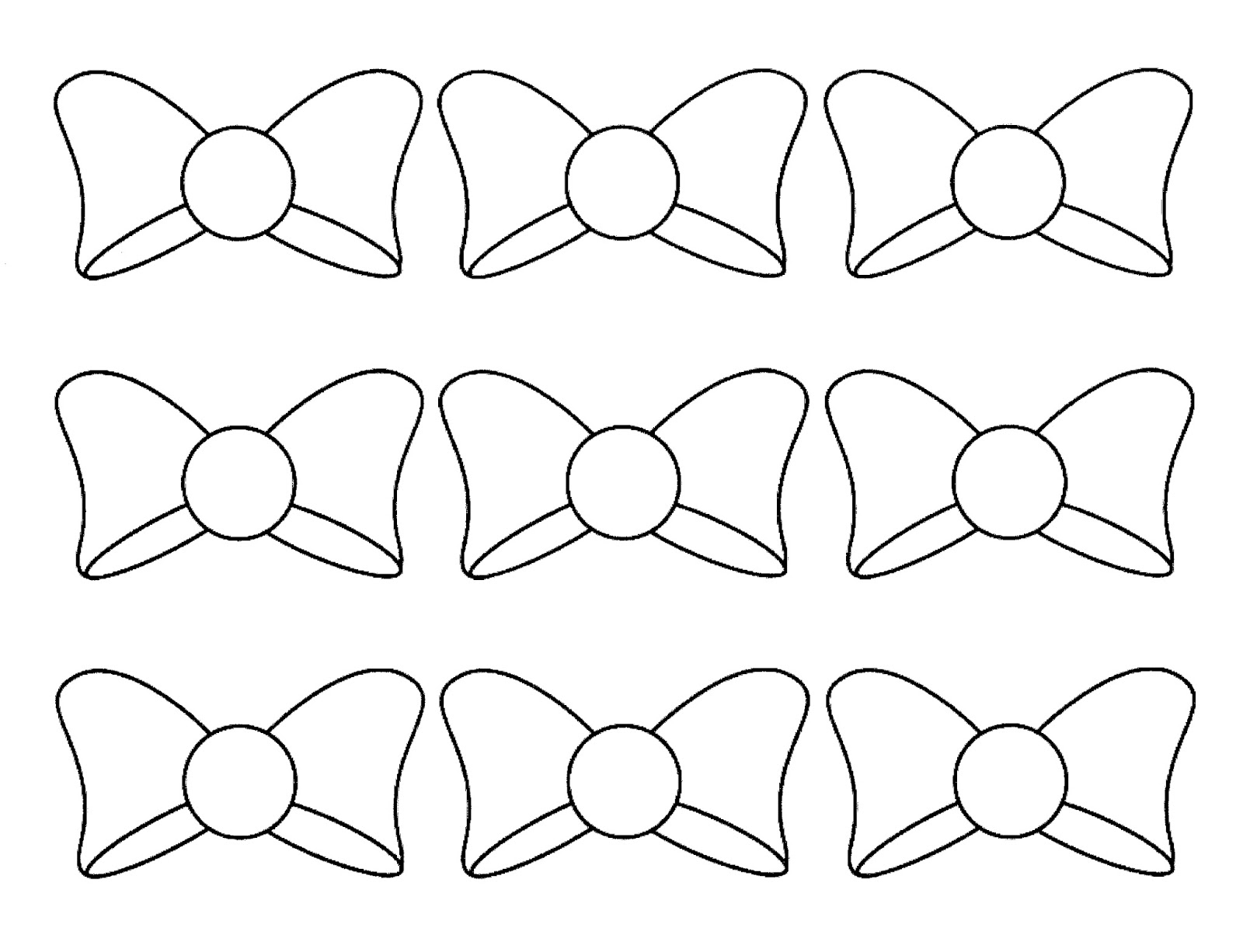 hair bow coloring pages printable - photo #8