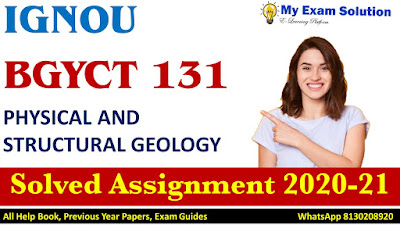 BGYCT 131 Solved Assignment 2020-21