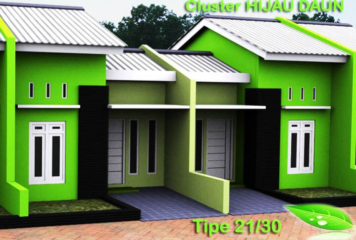 35 Contoh Kombinasi Cat Warna Hijau Pada Desain Rumah Minimalis