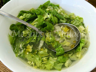 receta malagueña lechuga en caldo Málaga