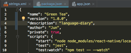 package.json package.json