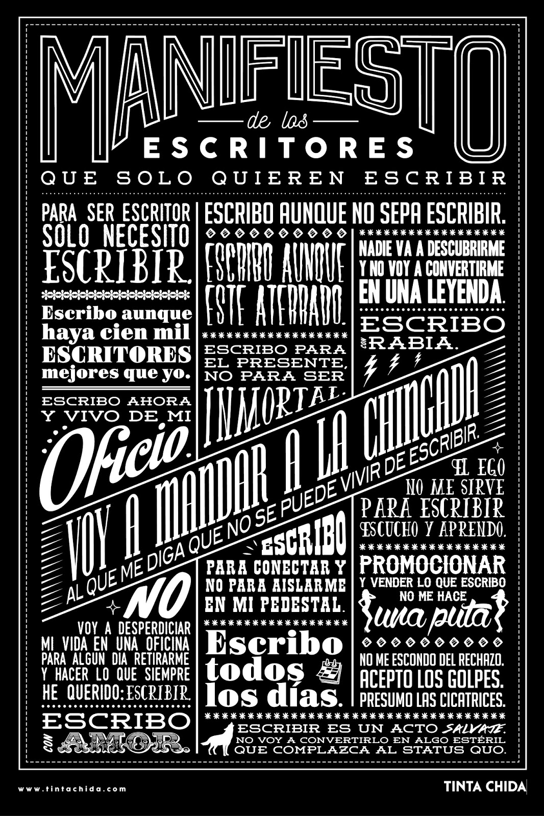 Manifiesto de los escritores que solo quieren escribir