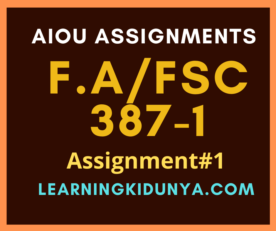 solved assignment code 387 autumn 2022