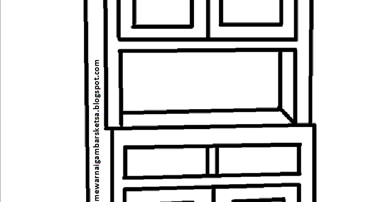 Mewarnai Gambar Mewarnai Gambar Sketsa Lemari 3