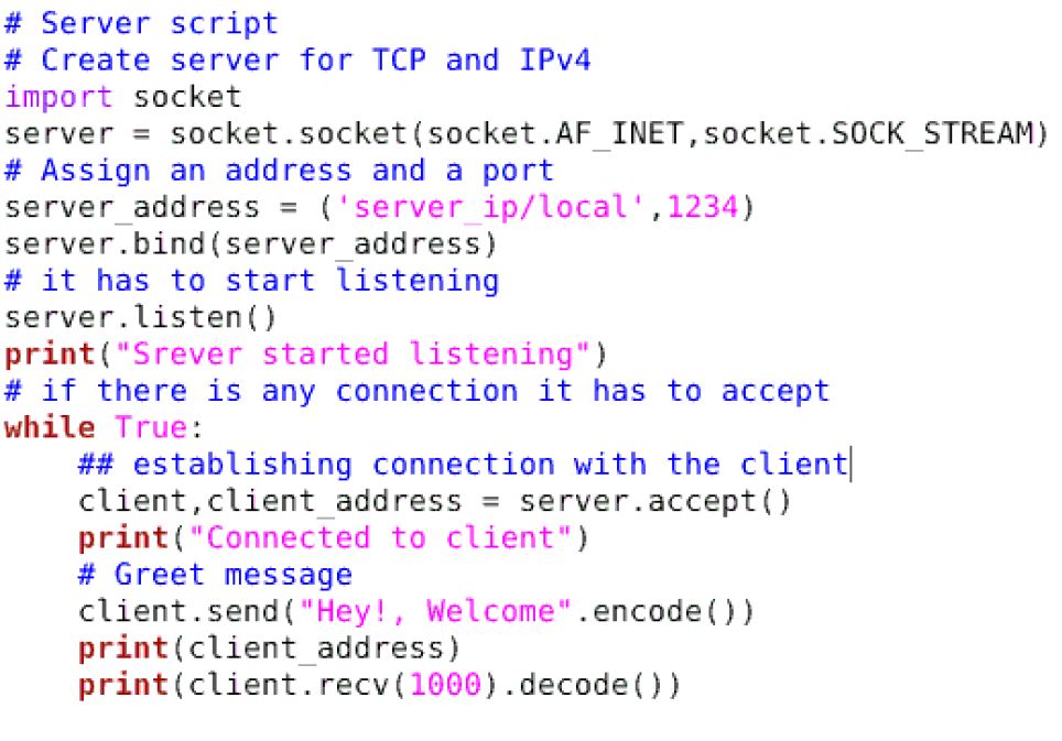 Technical: Socket programming with python(sending text messages and ...