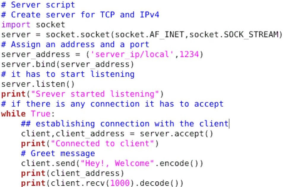 Technical: Socket programming with python(sending text messages and ...