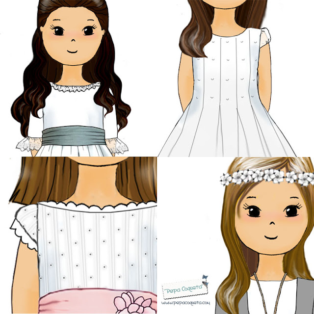 dibujos personalizados comunión