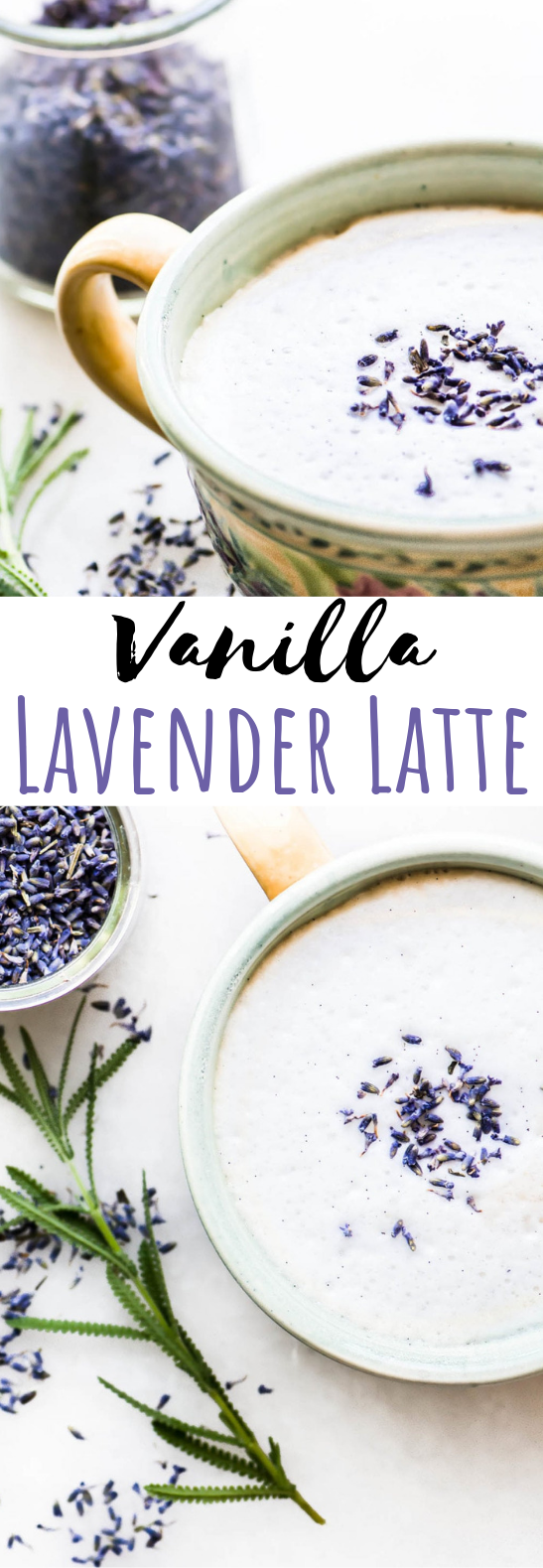 Vanilla Lavender Latte #drinks #latte