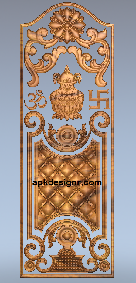 cnc Wood carving door design download artcame rlf file free
