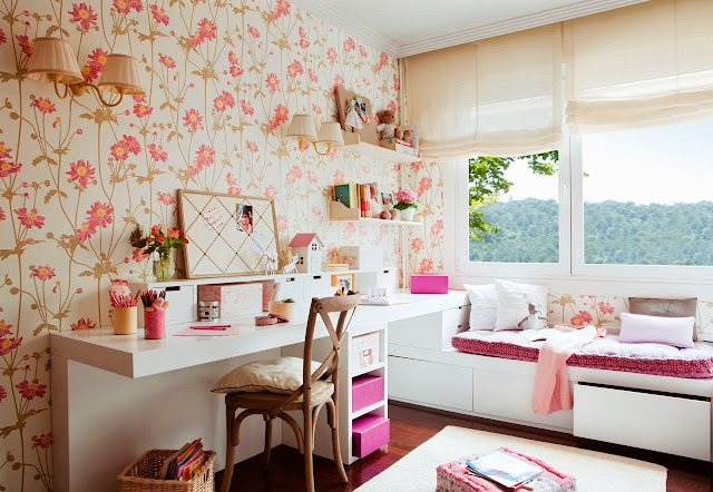 Dormitorios y Paredes Empapeladas con Murales o Vinilos : Decoración