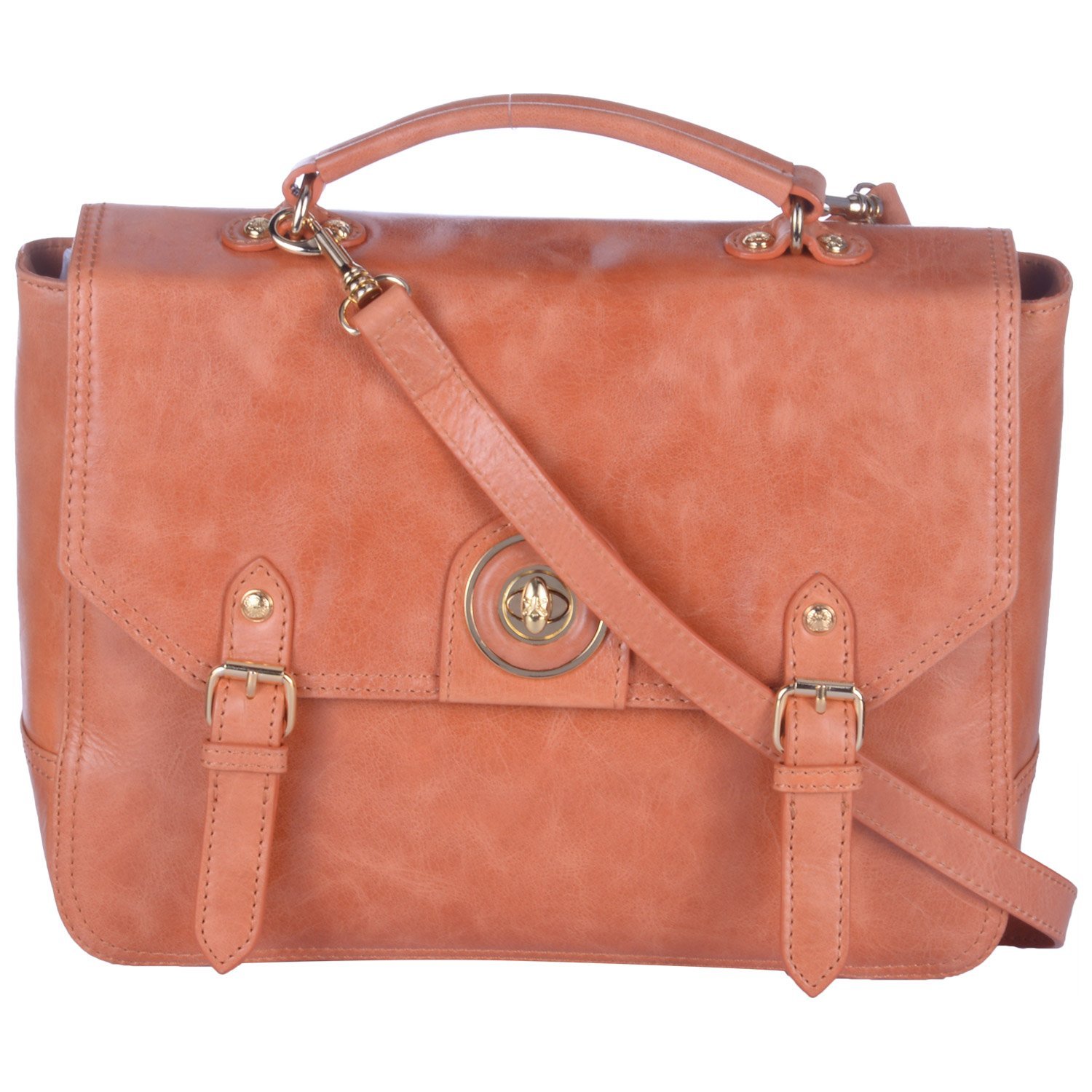 Womens Trendy Handbags And Slingbags RI2K Quince Coral Women's Leather