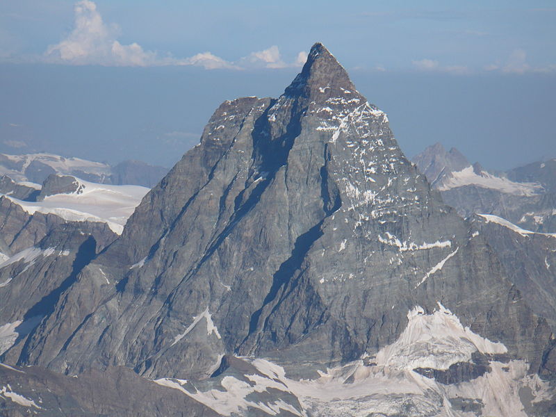 El Monte Cervino Italiano Matterhorn Aleman O Mont Cervin Frances