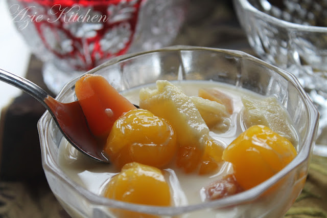 Puding Buah buahan Kastard