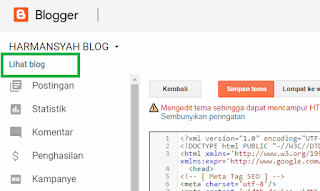 Cara Menghapus Credit Link Template yang di Redirect di Blogger