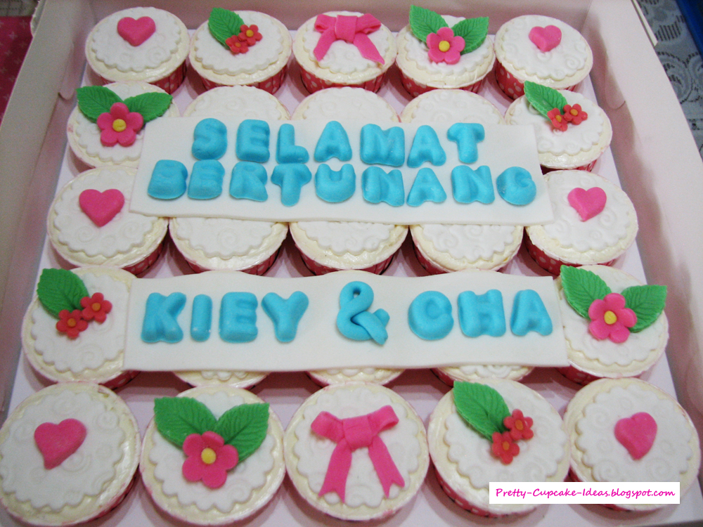 Pretty Cupcake Ideas Engagement Cupcakes