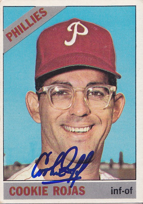 Autographed Cards: 1966 Topps, Cookie Rojas