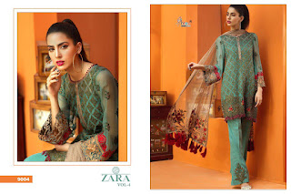 Shree Fab Zara vol 4 georgette pakistani Suits wholesaler