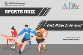Sports Quiz organized by the Department of Information Technology, Government of Manipur.