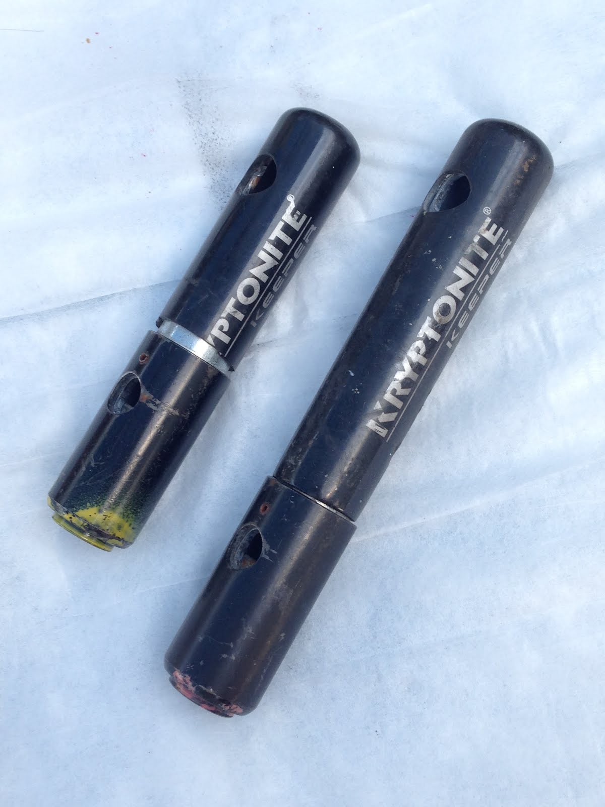 rtLbuiltDIY Front wheel lock modified Kryptonite lock DIY