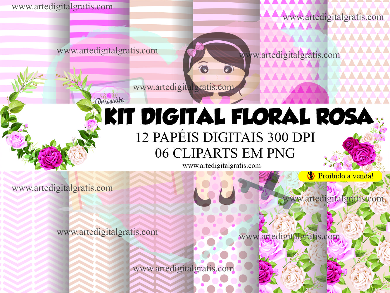 Kit Digital Rosas delicadas Grátis Caixas personalizadas, Kit digital, Artesanatos fáceis