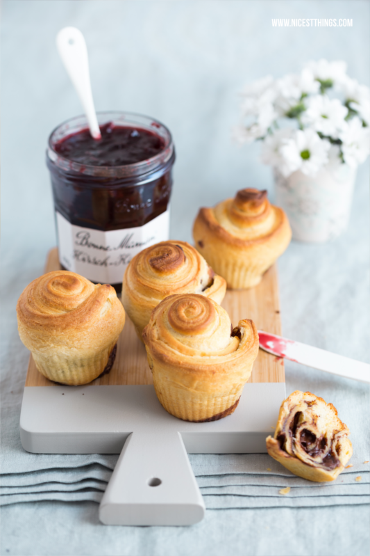 Mini Brioches mit Nutella Rezept