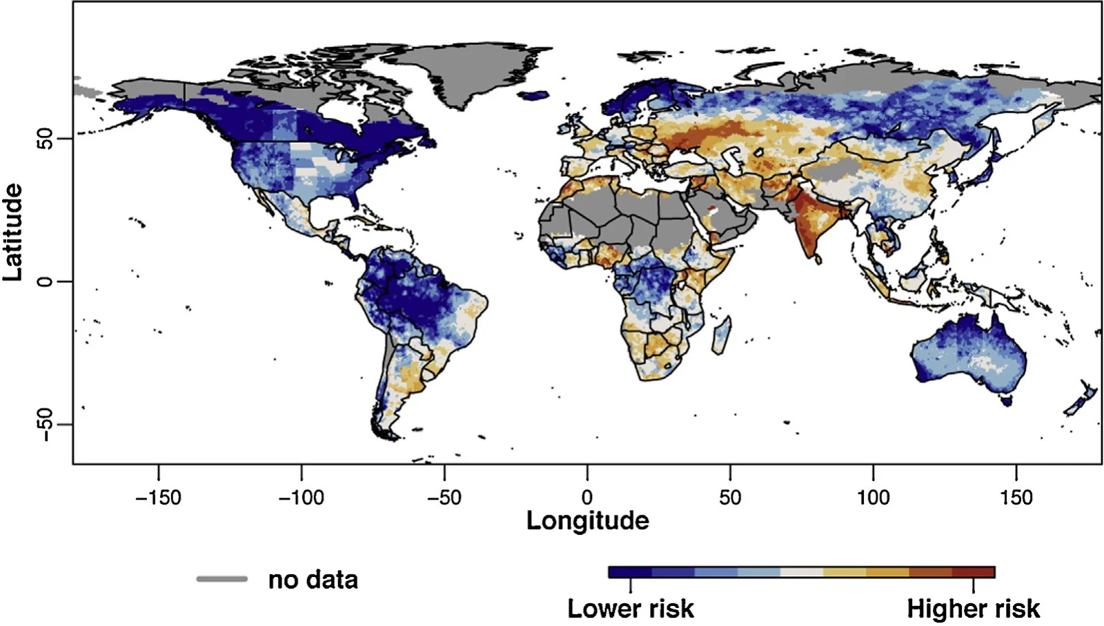 Global map of drought risk, from new JRC study
