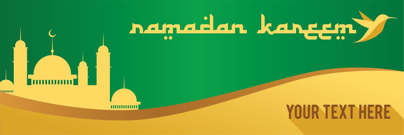 Ramadan Kareem Background Spanduk Free Desainkuul