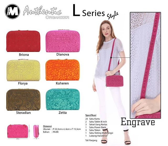Makara Authentic Organizer Tas Wanita 2 line series Makara Authentic Organizer Tas Wanita 2 line series