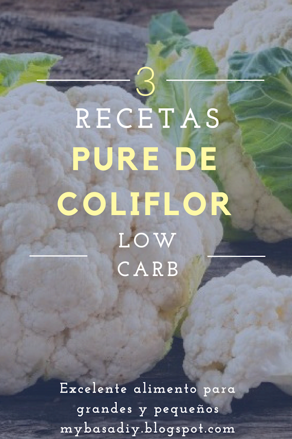 receta pure de coliflor cocina saludable para niños low carb baja en carbohidratos