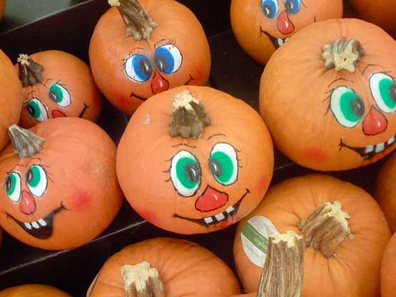 funny pumpkin painted design ideas