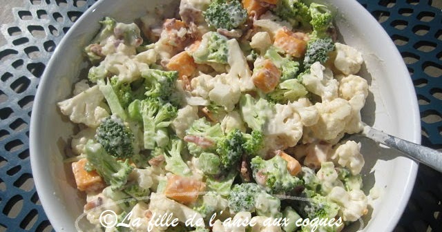 La Fille De L Anse Aux Coques Salade De Brocoli Et De Chou Fleur