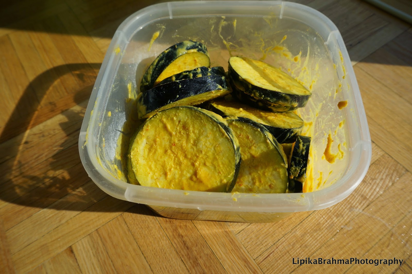 Nostalgic Odia BAIGANA BHAJA (PAN SEARED EGGPLANT)