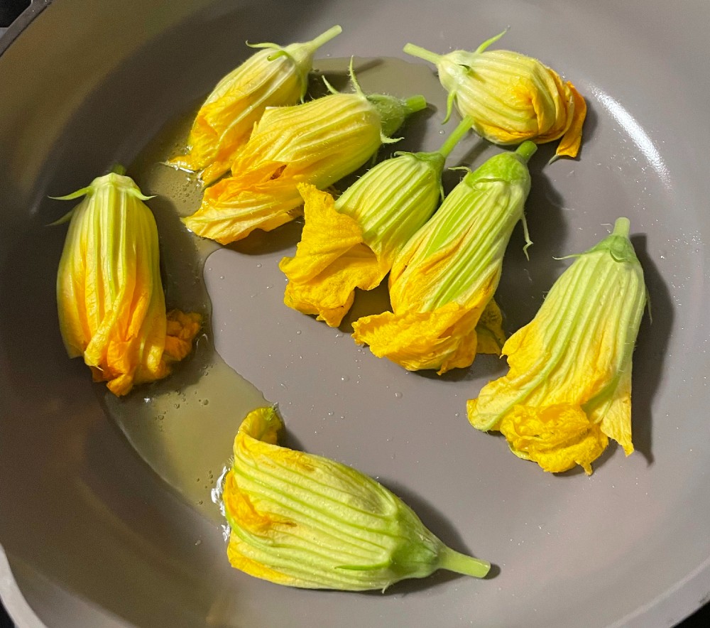 Grass to Veggies Harvesting Squash & Squash Flowers