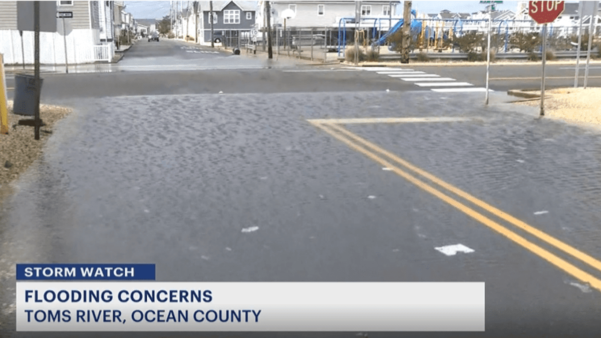 Heavy Rain Causes Flooding At Jersey Shore On Friday .