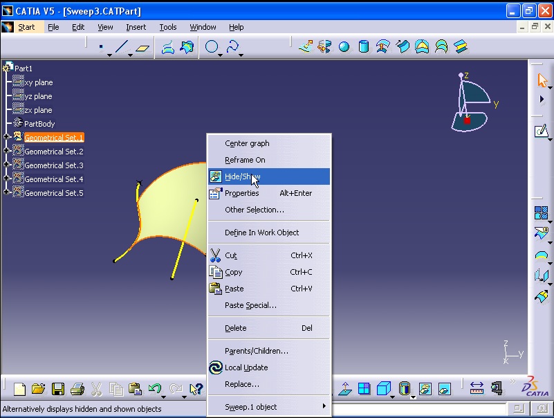 Product Design Engineering Surface Design (Sweep) Surface Design