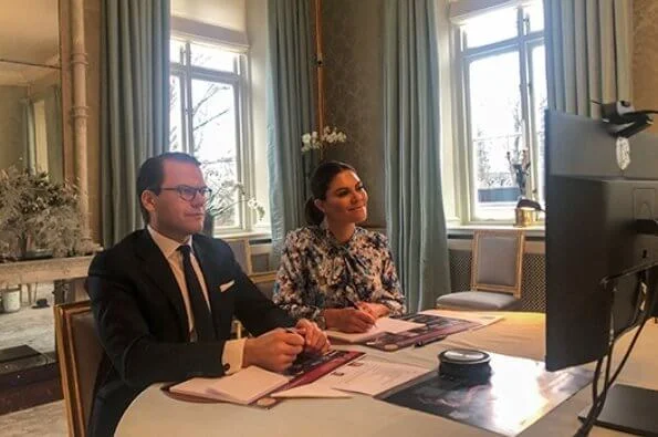 King Carl Gustaf, Queen Silvia, Crown Princess Victoria and Prince Daniel attended meeting of presentation of 2020 Nobel Laureates. By Malina