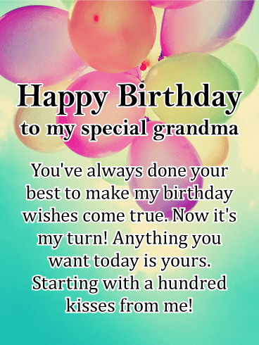 Happy birthday wishes for grandmother