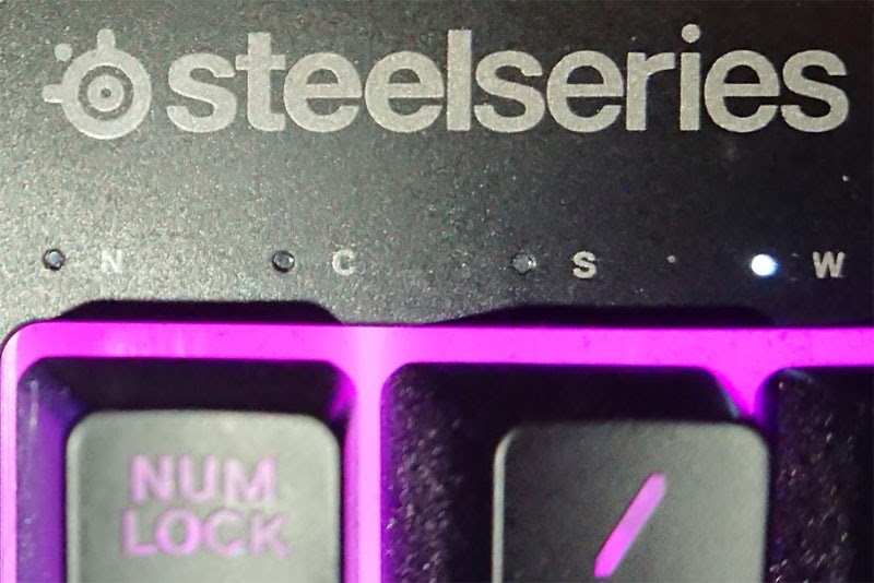 Light marked "W" Steelseries keyboard what does it do?