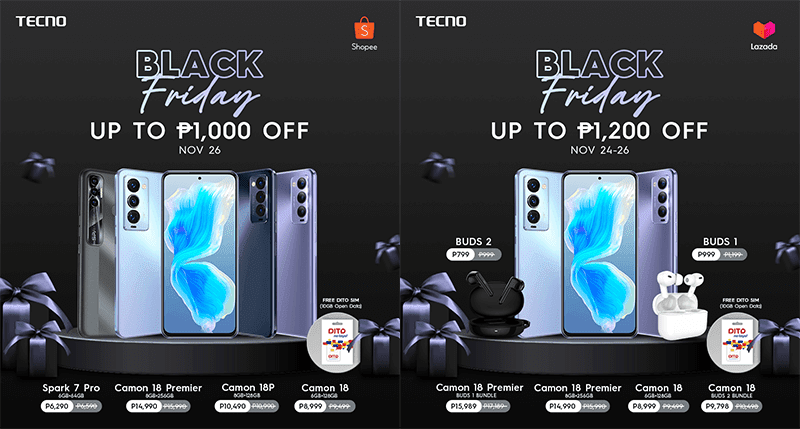 Deal: TECNO Mobile announces Black Friday deals on Lazada and Shopee