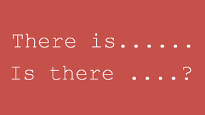 Contoh Kalimat Pernyataan dengan THERE IS/ARE