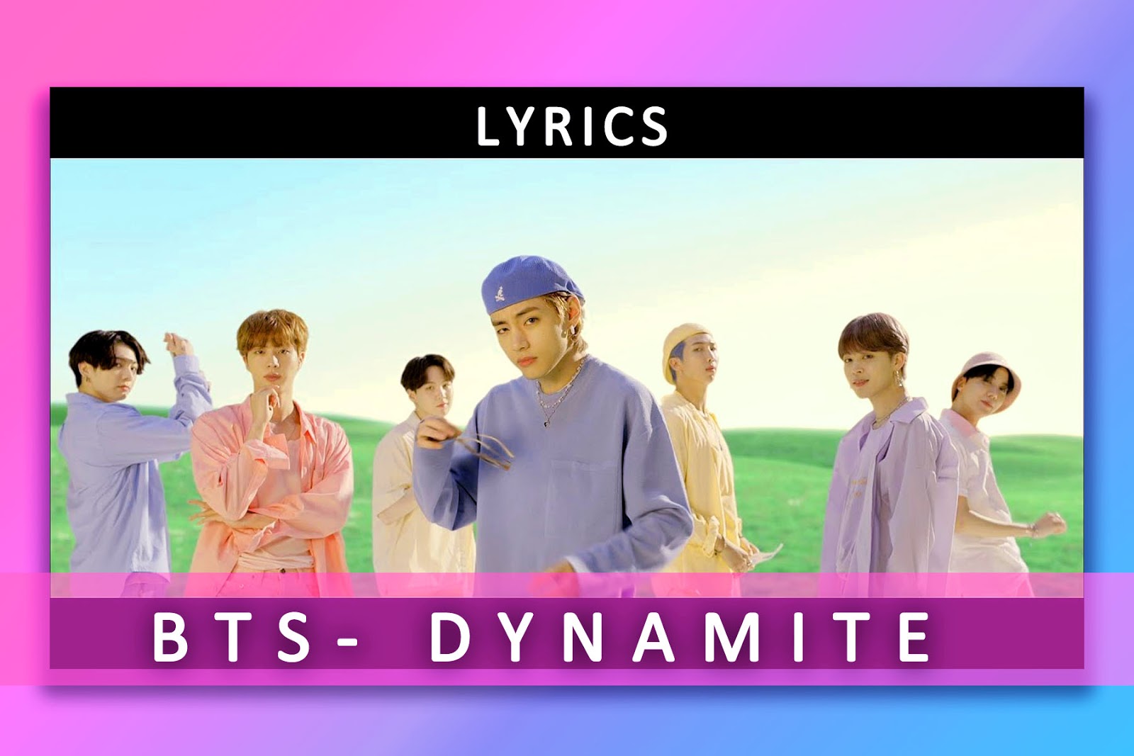 Dynamite | Lyrics | Karaoke | BTS | 방탄소년단