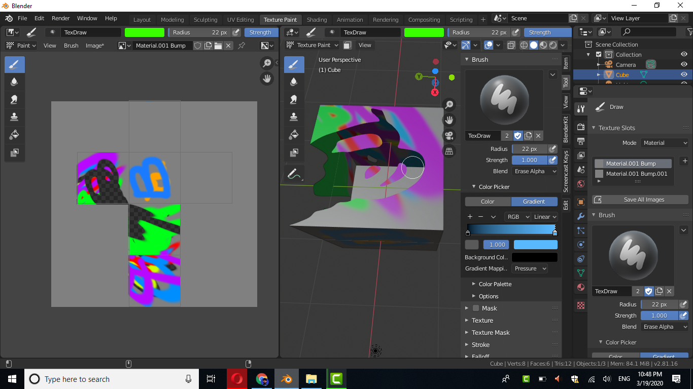 How To Use Texture Painting Blender Beginner Tutorial Blender 2.8