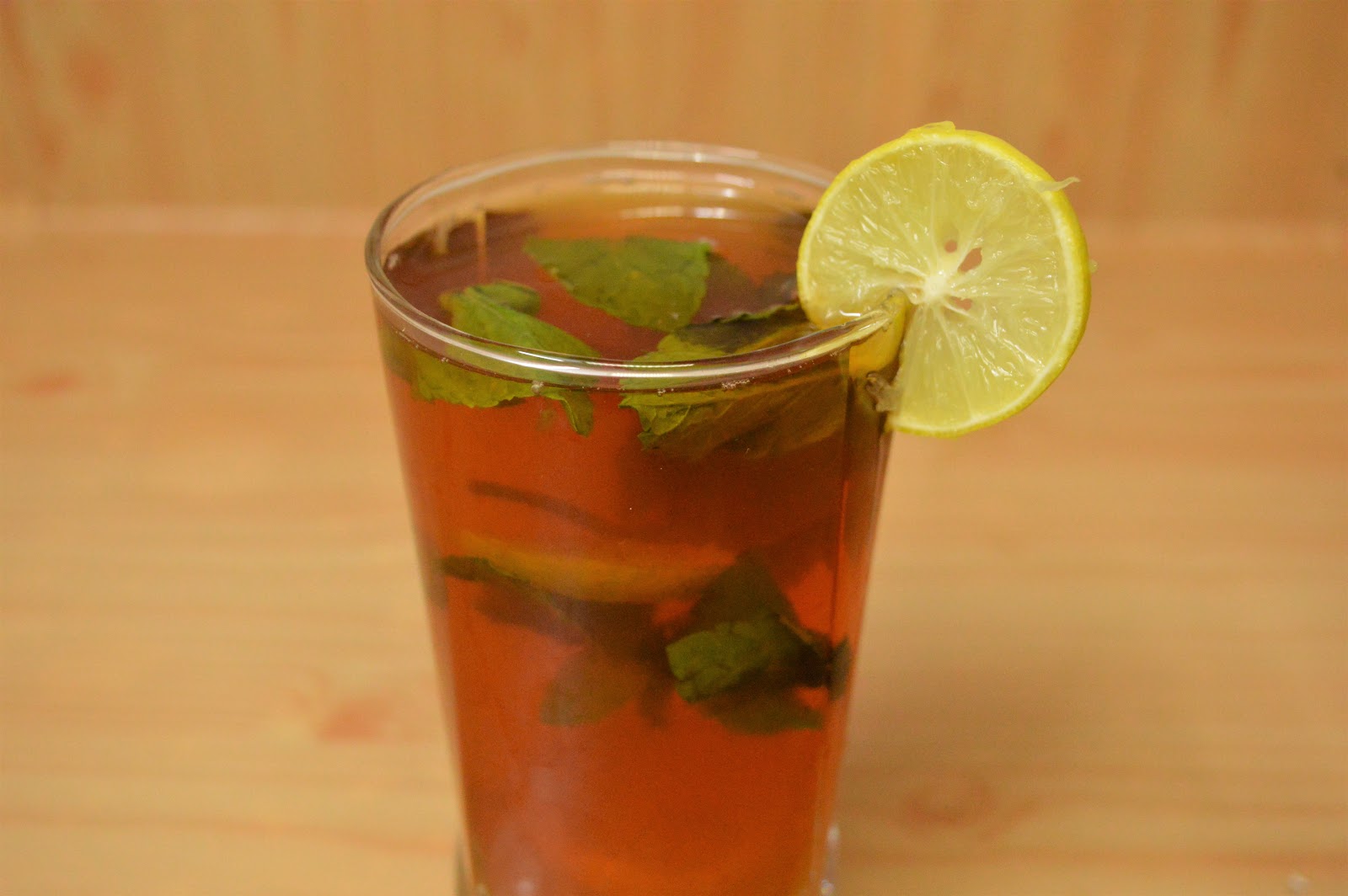 Iced Tea Lemon Mint Iced tea Refreshing summer drink