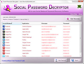 Social Password Decryptor v5.2 Portable
