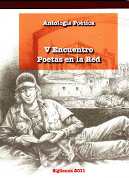Antología poetica editada en el libro de la imagen del V Encuentro de Poetas en la Red en Sigüenza