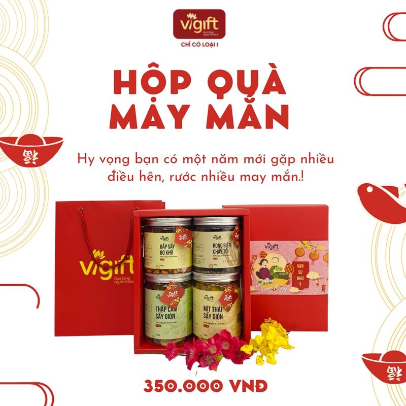 [Ngọt] ViGift Hộp Quà ViGift 4 May Mắn