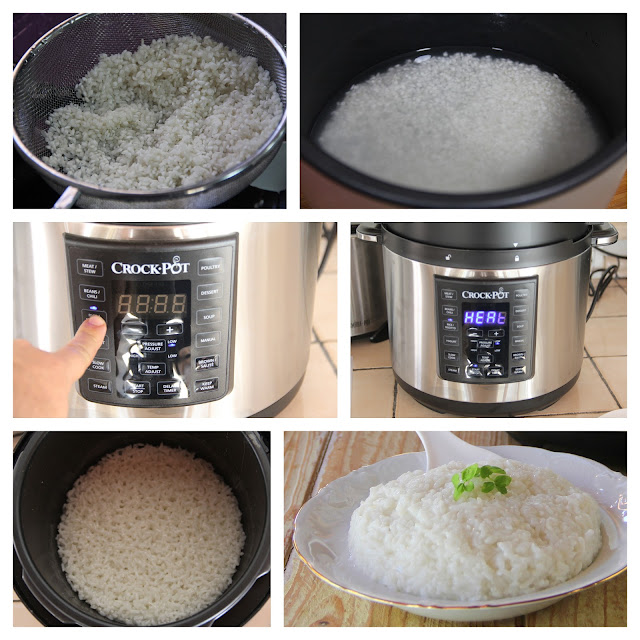 Arroz blanco, risotto y arroz para sushi fáciles con la CrockPot