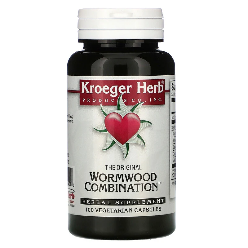 Kroeger Herb Co, The Original Wormwood Combination, 100 вегетарианских капсул Kroeger Herb Co, The Original Wormwood Combination, 100 вегетарианских капсул