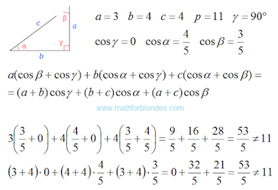 Broken triangle. Mathematics For Blondes.